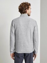 Strukturierter Cardigan - Männer - off white grey heather melange Strukturierter Cardigan - Männer - off white grey heather melange - 2 - TOM TAILOR