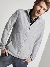 Strukturierter Cardigan - Männer - off white grey heather melange Strukturierter Cardigan - Männer - off white grey heather melange - 5 - TOM TAILOR