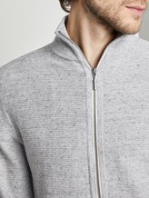 Strukturierter Cardigan - Männer - off white grey heather melange Strukturierter Cardigan - Männer - off white grey heather melange - 9 - TOM TAILOR