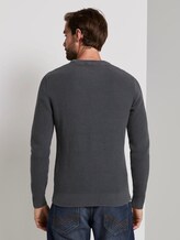 Pullover mit Rundhalsausschnitt - Männer - Cyber Grey Pullover mit Rundhalsausschnitt - Männer - Cyber Grey - 2 - TOM TAILOR