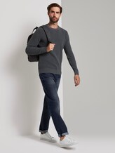 Pullover mit Rundhalsausschnitt - Männer - Cyber Grey Pullover mit Rundhalsausschnitt - Männer - Cyber Grey - 3 - TOM TAILOR