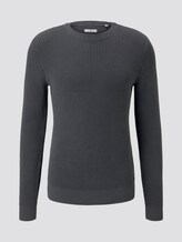 Pullover mit Rundhalsausschnitt - Männer - Cyber Grey Pullover mit Rundhalsausschnitt - Männer - Cyber Grey - 7 - TOM TAILOR
