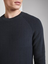 Pullover mit Raglanärmeln - Männer - Sky Captain Blue Pullover mit Raglanärmeln - Männer - Sky Captain Blue - 9 - TOM TAILOR Denim