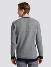 Pullover in Jacquard Optik - Männer - blue two toned jacquard Pullover in Jacquard Optik - Männer - blue two toned jacquard - 2 - TOM TAILOR Denim