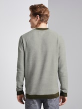 Pullover in Jacquard Optik - Männer - khaki two toned jacquard Pullover in Jacquard Optik - Männer - khaki two toned jacquard - 2 - TOM TAILOR Denim