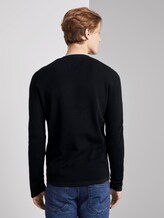 strukturierter Pullover - Männer - blue striped structure strukturierter Pullover - Männer - blue striped structure - 2 - TOM TAILOR Denim