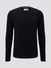 strukturierter Pullover - Männer - blue striped structure strukturierter Pullover - Männer - blue striped structure - 7 - TOM TAILOR Denim
