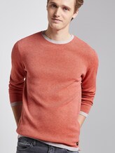 strukturierter Pullover - Männer - red striped structure strukturierter Pullover - Männer - red striped structure - 5 - TOM TAILOR Denim
