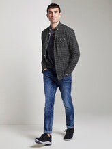 Vichy checked shirt - Men - black grey check Vichy checked shirt - Men - black grey check - 3 - TOM TAILOR