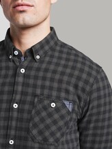 Vichy checked shirt - Men - black grey check Vichy checked shirt - Men - black grey check - 9 - TOM TAILOR