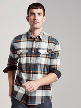 Flanellhemd - Männer - grey white big check Flanellhemd - Männer - grey white big check - 5 - TOM TAILOR
