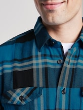 Flannel shirt - Men - blue black big check Flannel shirt - Men - blue black big check - 9 - TOM TAILOR