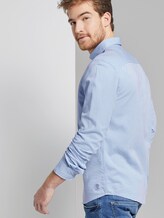 Hemd in Twill-Optik - Männer - light blue herringbone struct Hemd in Twill-Optik - Männer - light blue herringbone struct - 5 - TOM TAILOR