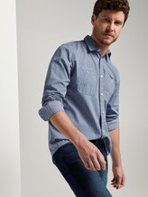 Chambray overhemd - Mannen - blue honeycomb chambray Chambray overhemd - Mannen - blue honeycomb chambray - 5 - TOM TAILOR