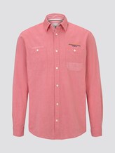 Chambray Hemd - Männer - red honeycomb chambray Chambray Hemd - Männer - red honeycomb chambray - 7 - TOM TAILOR