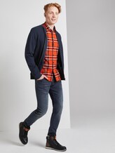 kariertes Hemd - Männer - bright red black check kariertes Hemd - Männer - bright red black check - 3 - TOM TAILOR Denim