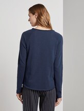 Jersey Langarmshirt - Frauen - Real Navy Blue Jersey Langarmshirt - Frauen - Real Navy Blue - 2 - TOM TAILOR Denim