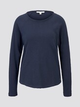 Jersey Langarmshirt - Frauen - Real Navy Blue Jersey Langarmshirt - Frauen - Real Navy Blue - 7 - TOM TAILOR Denim