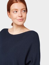 Pullover mit Streifenstruktur - Frauen - Sky Captain Blue Pullover mit Streifenstruktur - Frauen - Sky Captain Blue - 9 - TOM TAILOR