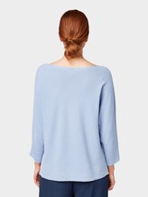 Jumper with striped structure - Women - Parisienne Blue Jumper with striped structure - Women - Parisienne Blue - 2 - TOM TAILOR