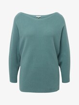 Pullover mit Streifenstruktur - Frauen - Mineral Stone Blue Pullover mit Streifenstruktur - Frauen - Mineral Stone Blue - 7 - TOM TAILOR