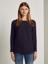 Trui met textuur - Frauen - Shale Grey Melange Trui met textuur - Frauen - Shale Grey Melange - 1 - TOM TAILOR Denim