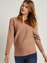 Trui met textuur - Vrouwen - camel melange Trui met textuur - Vrouwen - camel melange - 5 - TOM TAILOR Denim