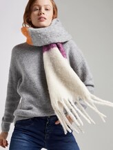Schal mit Colorblocking - Frauen - green berry stripe Schal mit Colorblocking - Frauen - green berry stripe - 5 - TOM TAILOR Denim
