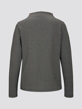 Sweatshirt with stand-up collar - Women - Houndstooth Sweatshirt with stand-up collar - Women - Houndstooth - 8 - TOM TAILOR Denim