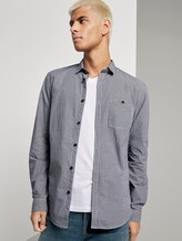Klein geruit hemd - Mannen - navy white mini vichy Klein geruit hemd - Mannen - navy white mini vichy - 5 - TOM TAILOR Denim