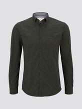 Klein geruit hemd - Mannen - khaki black mini vichy Klein geruit hemd - Mannen - khaki black mini vichy - 7 - TOM TAILOR Denim
