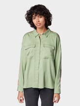 Oversized blouse met tape-detail - Vrouwen - light mint green Oversized blouse met tape-detail - Vrouwen - light mint green - 1 - TOM TAILOR Denim