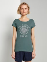 T-shirt with print - Women - Mineral Stone Blue T-shirt with print - Women - Mineral Stone Blue - 1 - TOM TAILOR Denim