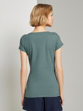 T-shirt with print - Women - Mineral Stone Blue T-shirt with print - Women - Mineral Stone Blue - 2 - TOM TAILOR Denim