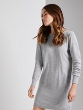 gepunktetes Strickkleid - Frauen - Light Silver Grey Mélange gepunktetes Strickkleid - Frauen - Light Silver Grey Mélange - 5 - TOM TAILOR Denim