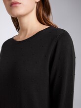 gepunktetes Strickkleid - Frauen - Deep Black gepunktetes Strickkleid - Frauen - Deep Black - 9 - TOM TAILOR Denim