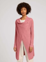 Vest met knoop - Vrouwen - blush rose melange Vest met knoop - Vrouwen - blush rose melange - 1 - TOM TAILOR