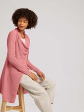 Vest met knoop - Vrouwen - blush rose melange Vest met knoop - Vrouwen - blush rose melange - 5 - TOM TAILOR