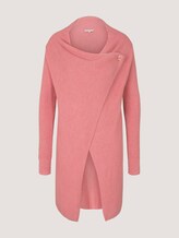 Vest met knoop - Vrouwen - blush rose melange Vest met knoop - Vrouwen - blush rose melange - 7 - TOM TAILOR
