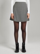 Skaterrock mit Hahnentrittmuster - Frauen - Houndstooth Skaterrock mit Hahnentrittmuster - Frauen - Houndstooth - 1 - TOM TAILOR Denim