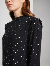 gemustertes Minikleid - Frauen - black with white dots gemustertes Minikleid - Frauen - black with white dots - 9 - TOM TAILOR Denim