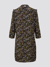 gemustertes Minikleid - Frauen - black yellow flower print gemustertes Minikleid - Frauen - black yellow flower print - 8 - TOM TAILOR Denim