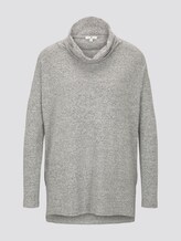 Langarmshirt in Melange-Optik - Frauen - Silver Grey Melange Langarmshirt in Melange-Optik - Frauen - Silver Grey Melange - 7 - TOM TAILOR