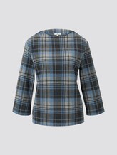 kariertes Sweatshirt - Frauen - blue check design kariertes Sweatshirt - Frauen - blue check design - 7 - TOM TAILOR