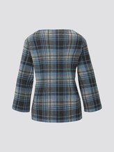 kariertes Sweatshirt - Frauen - blue check design kariertes Sweatshirt - Frauen - blue check design - 8 - TOM TAILOR