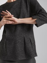 Sweatshirt mit Falten-Optik - Frauen - grey black structure Sweatshirt mit Falten-Optik - Frauen - grey black structure - 9 - TOM TAILOR