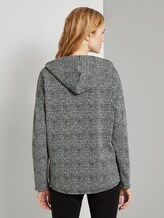 karierter Hoodie - Frauen - black white glencheck karierter Hoodie - Frauen - black white glencheck - 2 - TOM TAILOR
