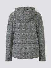 karierter Hoodie - Frauen - black white glencheck karierter Hoodie - Frauen - black white glencheck - 8 - TOM TAILOR