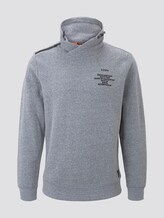 Sweatshirt mit Stehkragen - Männer - real navy snow melange Sweatshirt mit Stehkragen - Männer - real navy snow melange - 7 - TOM TAILOR