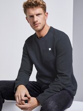 Sweatshirt mit Brusttasche - Männer - dark blue yarn dye Sweatshirt mit Brusttasche - Männer - dark blue yarn dye - 5 - TOM TAILOR